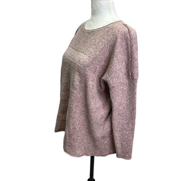 Joseph A Pink Ribbed Knit Pullover Boxy Fit Sweater Size M - Picture 5 of 11